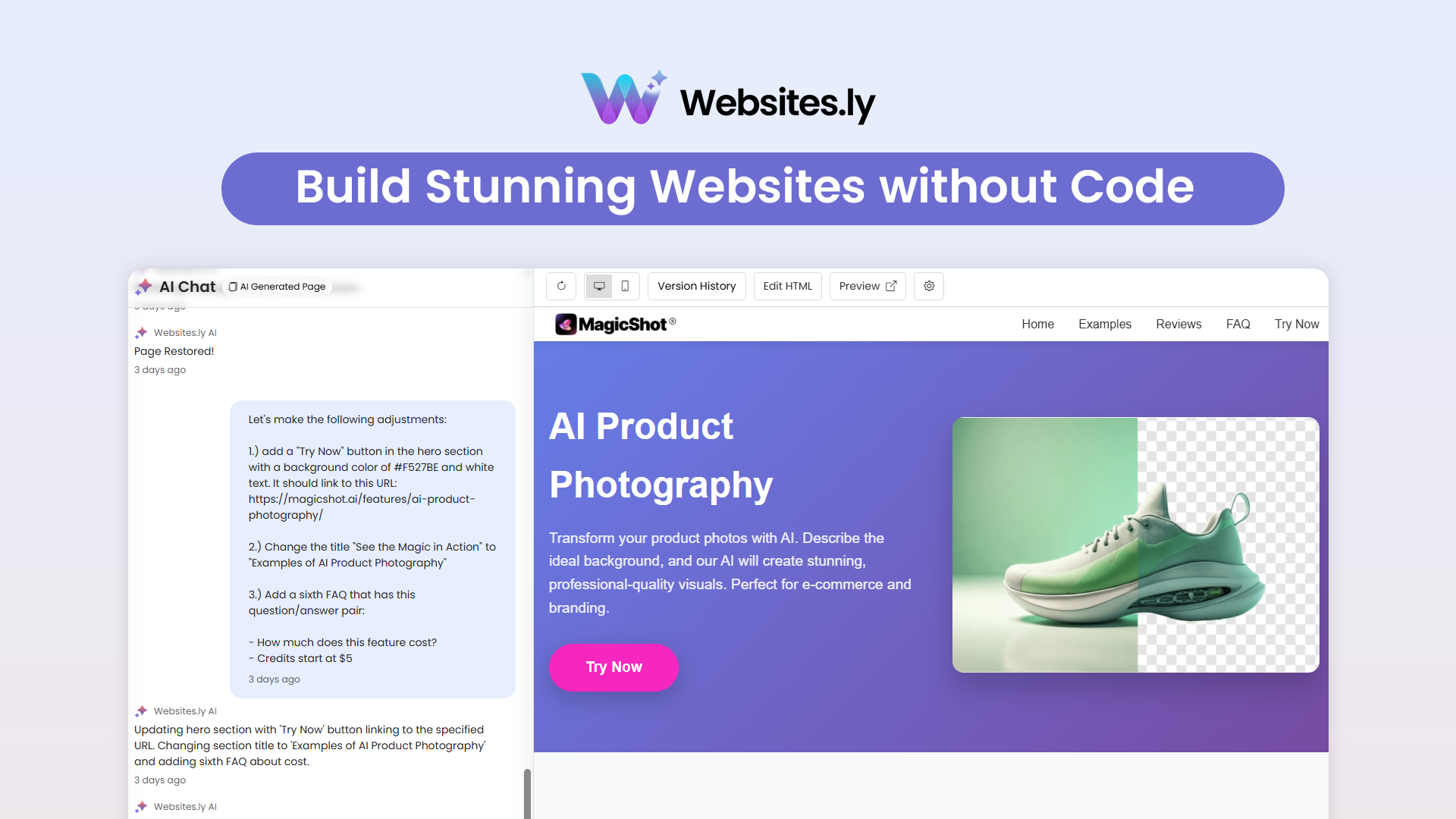 Websites.ly Screenshot